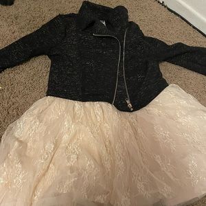 Girls dresses sizes  (red LG 10/12) (white XL 14) (pink 12)